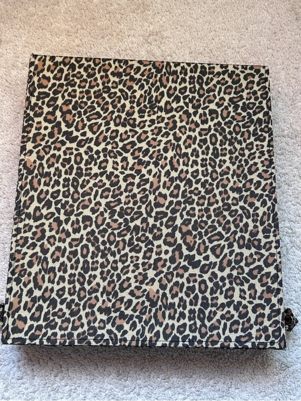 Babett 12-Compartment Eyeglass Storage Display Case Box Leopard Print OS